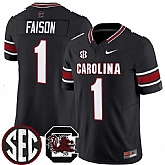 Men's South Carolina Fighting Gamecocks #1 Rahsul Falson Black 2026 F.U.S.E. Stitched Nike Jersey Dzhi,baseball caps,new era cap wholesale,wholesale hats