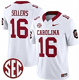 Men's South Carolina Fighting Gamecocks #16 LaNorris Sellers White F.U.S.E. Stitched Jersey Dzhi,baseball caps,new era cap wholesale,wholesale hats