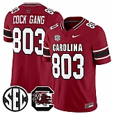 Men's South Carolina Fighting Gamecocks #803 Cock Gang Garnet 2026 F.U.S.E. Stitched Nike Jersey Dzhi,baseball caps,new era cap wholesale,wholesale hats
