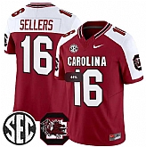 Men's South Carolina Fighting Gamecocks #16 LaNorris Sellers Garnet White 2026 F.U.S.E. Stitched Nike Jersey Dzhi,baseball caps,new era cap wholesale,wholesale hats