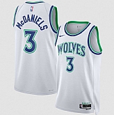 Men's Minnesota Timberwolves #3 Jaden McDaniels White 2026-27 Association Swingman Edition Stitched Jersey Dzhi,baseball caps,new era cap wholesale,wholesale hats