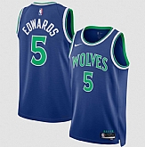 Men's Minnesota Timberwolves #5 Anthony Edwards Blue 2026-27 Icon Swingman Edition Stitched Jersey Dzhi,baseball caps,new era cap wholesale,wholesale hats