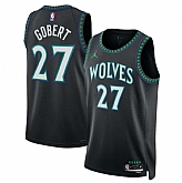 Men's Minnesota Timberwolves #27 Rudy Gobert Black 2026-27 Statement Swingman Edition Stitched Jersey Dzhi,baseball caps,new era cap wholesale,wholesale hats