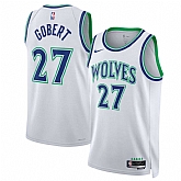 Men's Minnesota Timberwolves #27 Rudy Gobert White 2026-27 Association Swingman Edition Stitched Jersey Dzhi,baseball caps,new era cap wholesale,wholesale hats