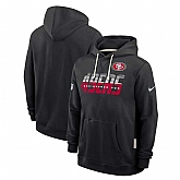 Men's San Francisco 49ers Black Sideline Standard Issue Top Prospect Dri-FIT Hoodie,baseball caps,new era cap wholesale,wholesale hats