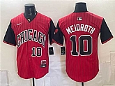 Men's Chicago White Sox #10 Chase Meidroth Red Black 2025 City Connect Limited Stitched Jersey Dhi,baseball caps,new era cap wholesale,wholesale hats