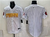 Men's New York Yankees X Spider-Man Blank White Limited Stitched Jersey,baseball caps,new era cap wholesale,wholesale hats