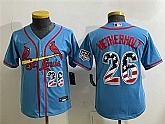 Youth St. Louis Cardinals #26 JJ Wetherholt Blue USA 250 Fourth of July Stitched Baseball Jersey,baseball caps,new era cap wholesale,wholesale hats
