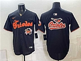 Men's Baltimore Orioles Team Big Logo Black With Patch Vapor Premier Limited Stitched Baseball Jersey,baseball caps,new era cap wholesale,wholesale hats