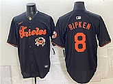 Men's Baltimore Orioles #8 Cal Ripken Jr. Black With Patch Vapor Premier Limited Stitched Jersey,baseball caps,new era cap wholesale,wholesale hats