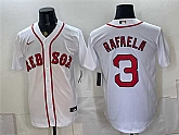 Men's Boston Red Sox #3 Ceddanne Rafaela White Cool Base Stitched Jersey,baseball caps,new era cap wholesale,wholesale hats