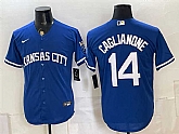 Men's Kansas City Royals #14 Jac Caglianone Royal Cool Base Stitched Jersey,baseball caps,new era cap wholesale,wholesale hats