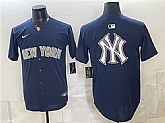 Men's New York Yankees Team Big Logo Navy Limited Stitched Baseball Jerseys,baseball caps,new era cap wholesale,wholesale hats