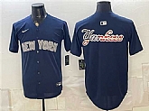 Mens New York Yankees Team Big Logo Navy Limited Stitched Baseball Jersey,baseball caps,new era cap wholesale,wholesale hats
