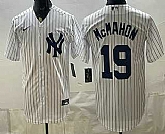 Men's New York Yankees #19 Ryan McMahon White Cool Base Stitched Jersey,baseball caps,new era cap wholesale,wholesale hats