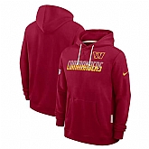 Men's Washington Commanders Burgundy Sideline Standard Issue Top Prospect Dri-FIT Hoodie,baseball caps,new era cap wholesale,wholesale hats