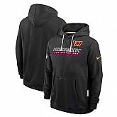 Men's Washington Commanders Black Sideline Standard Issue Top Prospect Dri-FIT Hoodie,baseball caps,new era cap wholesale,wholesale hats