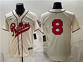 Men's Philadelphia Phillies #8 Nick Castellanos Cream 2026 Field of Dreams Stadium Stitched Jersey,baseball caps,new era cap wholesale,wholesale hats