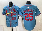 Men's St. Louis Cardinals #25 Mark McGwire Blue Alternate Limited Stitched Jersey,baseball caps,new era cap wholesale,wholesale hats