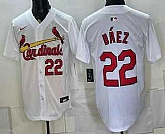 Men's St Louis Cardinals #22 Joshua Baez White Cool Base Stitched Jersey,baseball caps,new era cap wholesale,wholesale hats