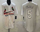 Men's St Louis Cardinals #5 Albert Pujols White Mexico Cool Base Stitched Jersey,baseball caps,new era cap wholesale,wholesale hats