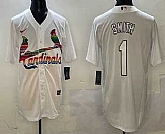 Men's St Louis Cardinals #1 Ozzie Smith White Mexico Cool Base Stitched Jersey,baseball caps,new era cap wholesale,wholesale hats