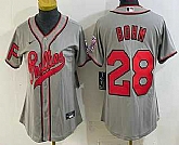 Women's Philadelphia Phillies #28 Alec Bohm Name Gray 2026 Field of Dreams Stadium Stitched Jersey,baseball caps,new era cap wholesale,wholesale hats