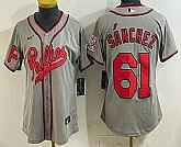 Women's Philadelphia Phillies #61 Cristopher Sanchez Gray 2026 Field of Dreams Stadium Stitched Jersey,baseball caps,new era cap wholesale,wholesale hats