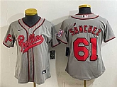 Youth Philadelphia Phillies #61 Cristopher Sanchez Gray 2026 Field of Dreams Stadium Stitched Jersey,baseball caps,new era cap wholesale,wholesale hats