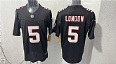 Men's Atlanta Falcons #5 Drake London Black F.U.S.E. Vapor Untouchable Limited Stitched Jersey,baseball caps,new era cap wholesale,wholesale hats