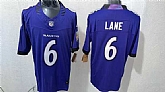 Men's Baltimore Ravens #6 Ja'Kobi Lane Purple 2026 F.U.S.E. Vapor Stitched Limited Stitched Jersey,baseball caps,new era cap wholesale,wholesale hats