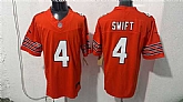 Men's Chicago Bears #4 D'Andre Swift Orange 2026 F.U.S.E. Vapor Untouchable Limited Stitched Jersey,baseball caps,new era cap wholesale,wholesale hats