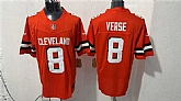 Men's Cleveland Browns #8 Jared Verse Orange Vapor Limited Stitched Jersey,baseball caps,new era cap wholesale,wholesale hats