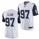 Men's Dallas Cowboys #97 Kenny Clark Nike White Color Rush Vapor F.U.S.E. Limited Jersey Dzhi,baseball caps,new era cap wholesale,wholesale hats