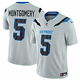 Men's Detroit Lions #5 David Montgomery Silver 2026 F.U.S.E. Rivalries Collection Limited Stitched Jersey Dzhi,baseball caps,new era cap wholesale,wholesale hats