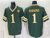 Men's Green Bay Packers #1 Micah Parsons Dark Green 2026 Rivalries Collection Limited Stitched Game Jersey,baseball caps,new era cap wholesale,wholesale hats