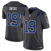 Men's Indianapolis Colts #19 Johnny Unitas Dark Gray 2026 F.U.S.E. Rivalries Collection Limited Stitched Jersey Dzhi,baseball caps,new era cap wholesale,wholesale hats