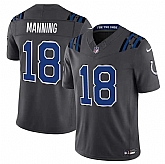 Men's Indianapolis Colts #18 Peyton Manning Dark Gray 2026 F.U.S.E. Rivalries Collection Limited Stitched Jersey Dzhi,baseball caps,new era cap wholesale,wholesale hats