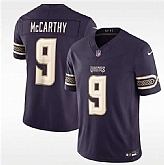 Men's Minnesota Vikings #9 J.J. McCarthy Deep Purple 2026 F.U.S.E. Rivalries Collection Limited Stitched Jersey Dzhi,baseball caps,new era cap wholesale,wholesale hats