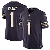 Men's Minnesota Vikings #1 Bud Grant Deep Purple 2026 F.U.S.E. Rivalries Collection Limited Stitched Jersey Dzhi,baseball caps,new era cap wholesale,wholesale hats