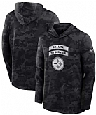Men's Pittsburgh Steelers Black 2026 Salute to Service Sideline Lightweight Dri-FIT Long Sleeve Hoodie